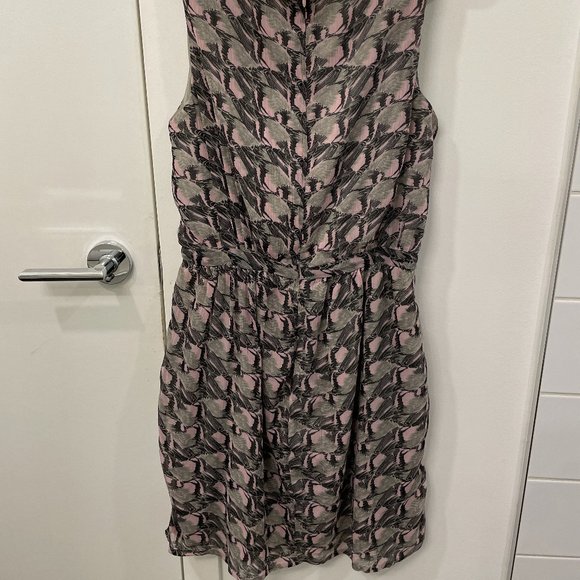 W118 by Walter Baker, purple, black and grey dress, size L - Picture 2 of 2